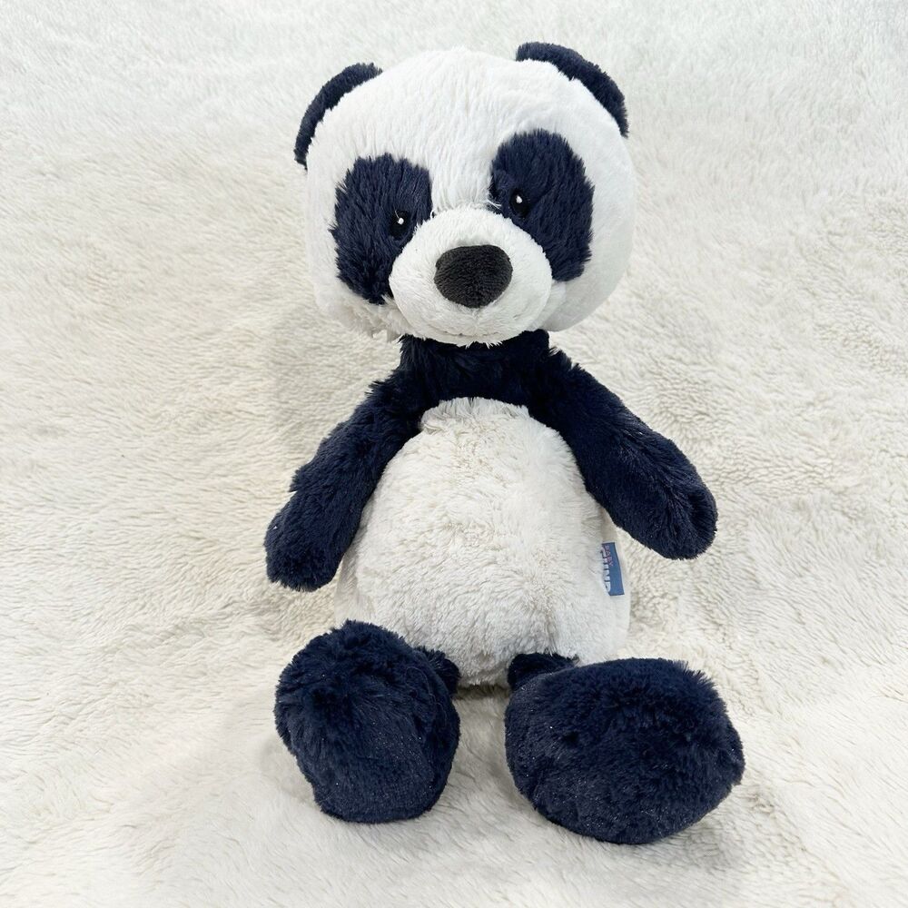 Baby Gund Toothpick Panda Large Blue White 15” Soft Plush Toy